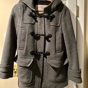 Authentic Burberry Brit wool coat in gray US size6